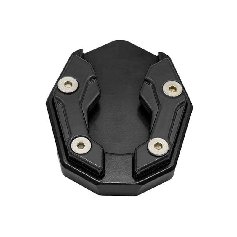 JCBD-002 CNC Aluminum Alloy Motorcycle Side Support Anti-slip Pad(Black)