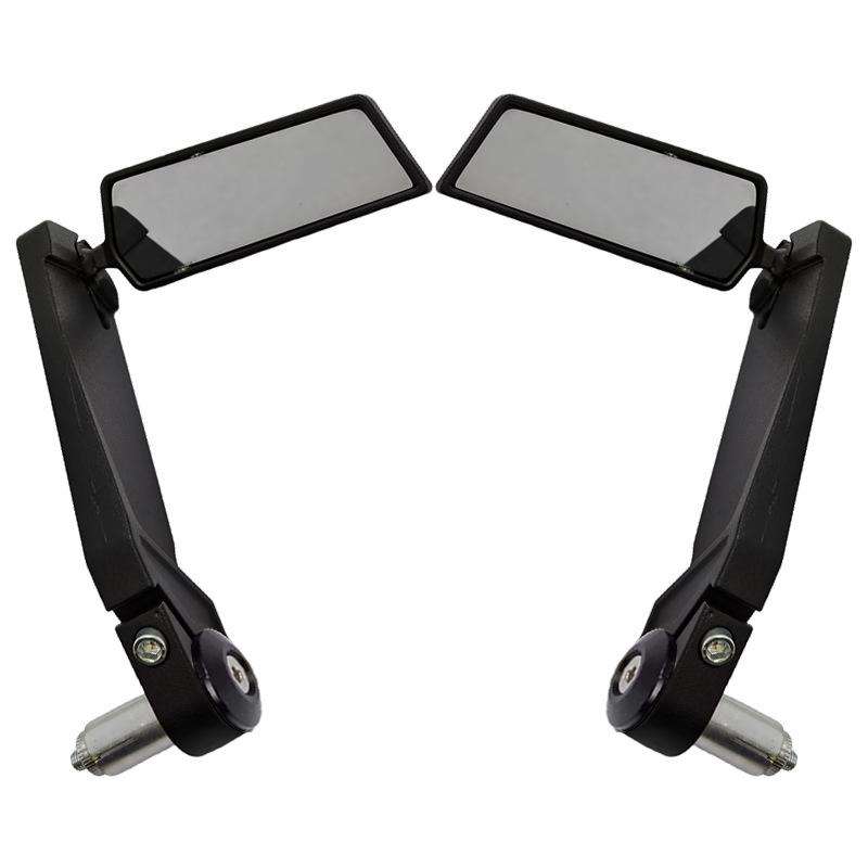 FGJ-039 360-degree Rotating Flip Grip Cover Reflector Reversing Mirror(Black)