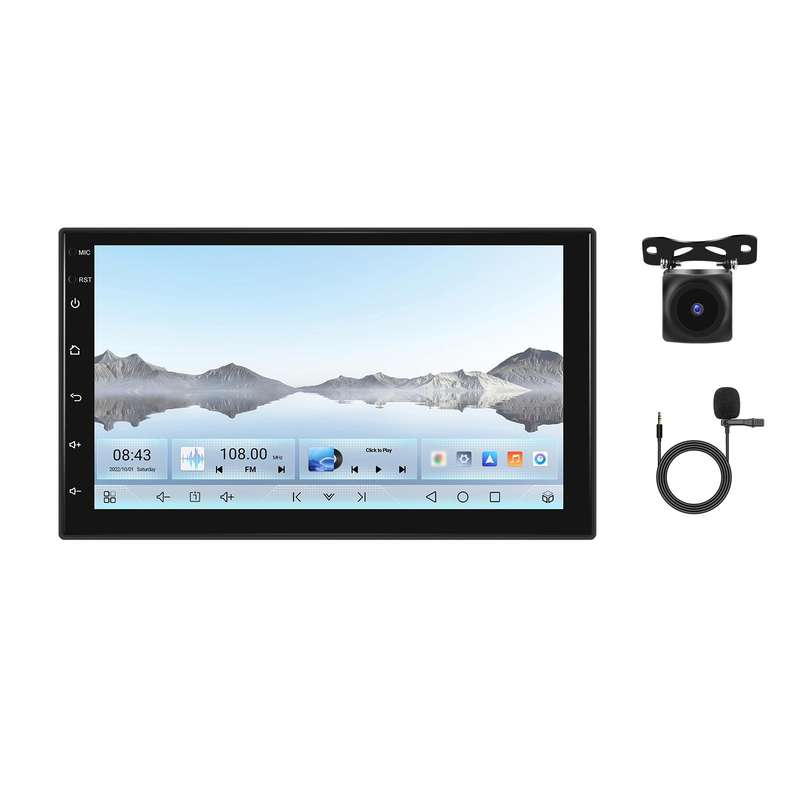 7 Inch 4+64G WiFi Version Dual Butt Universal Bluetooth Wireless Carplay Car Navigation Center Contr