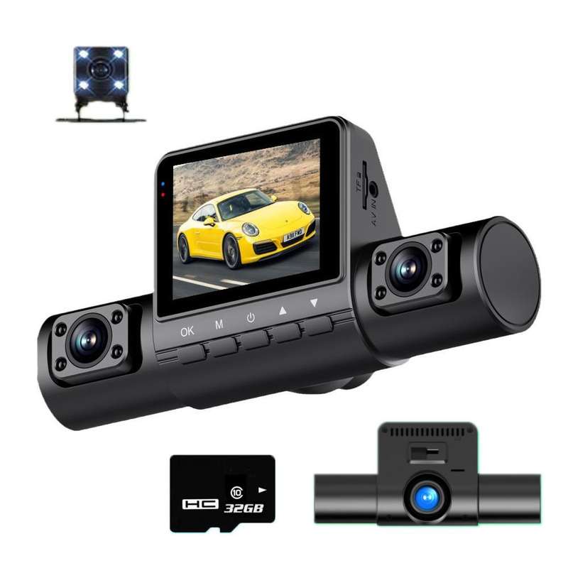 High-Definition 1080P Infrared Night Cision Parking Monitoring Driving Recorder, Specification: 4 Le