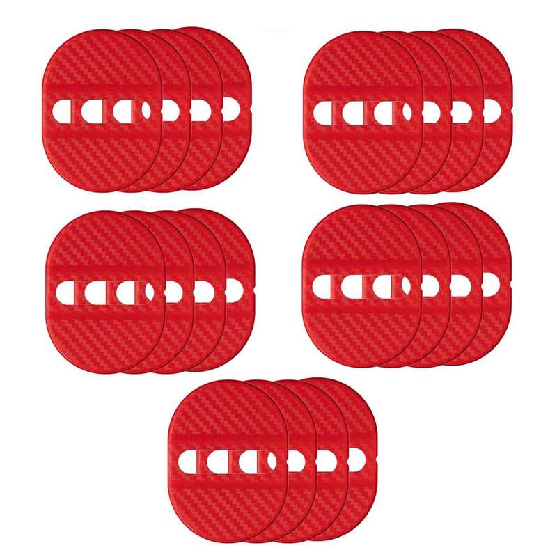 5sets Door Latch Protector Plastic Door Latch Cover Shock Absorbing Noise Reducing Soundproofing Adh