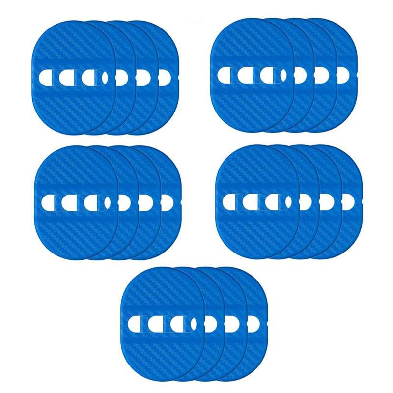 5sets Door Latch Protector Plastic Door Latch Cover Shock Absorbing Noise Reducing Soundproofing Adh