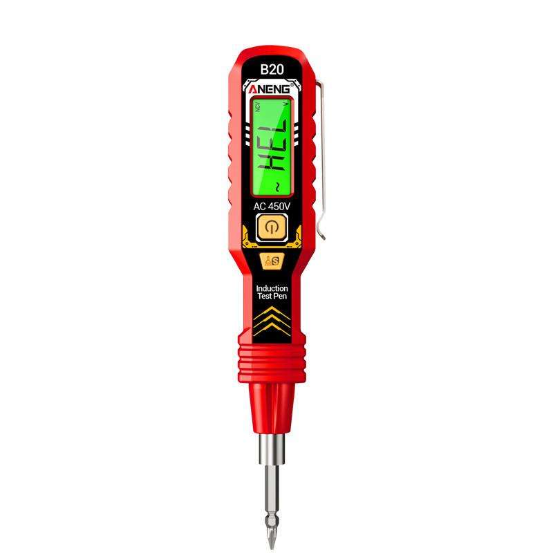 ANENG Multifunctional High-Precision Breakpoint Digital Display Test Pen(Black)