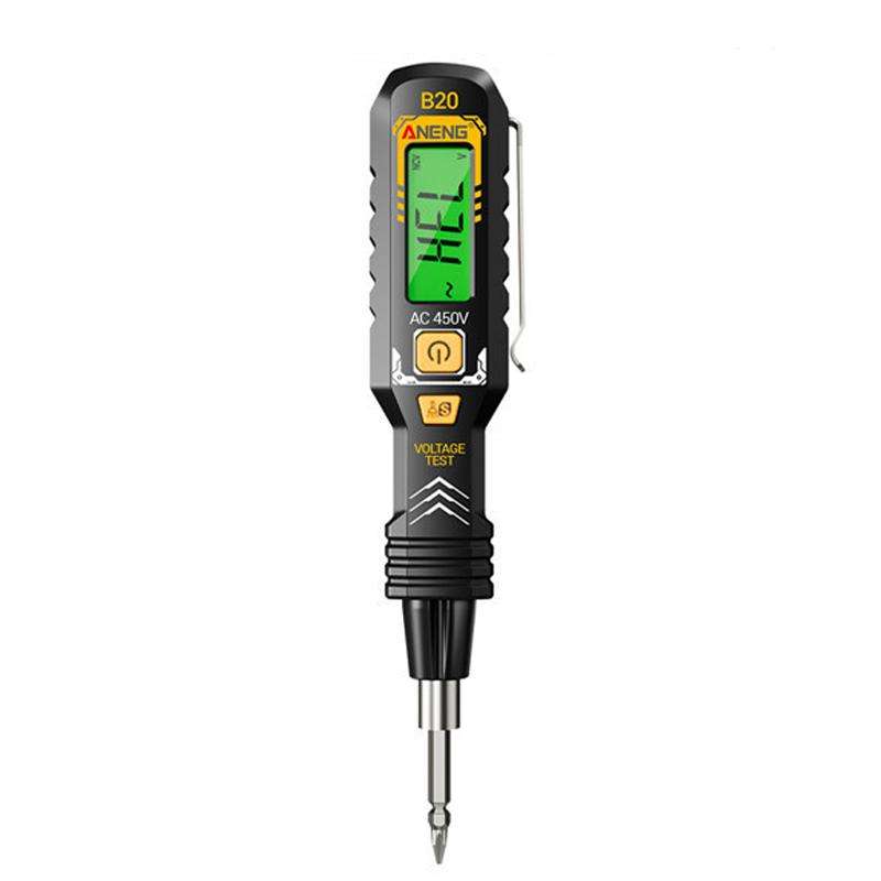 ANENG Multifunctional High-Precision Breakpoint Digital Display Test Pen(Black)