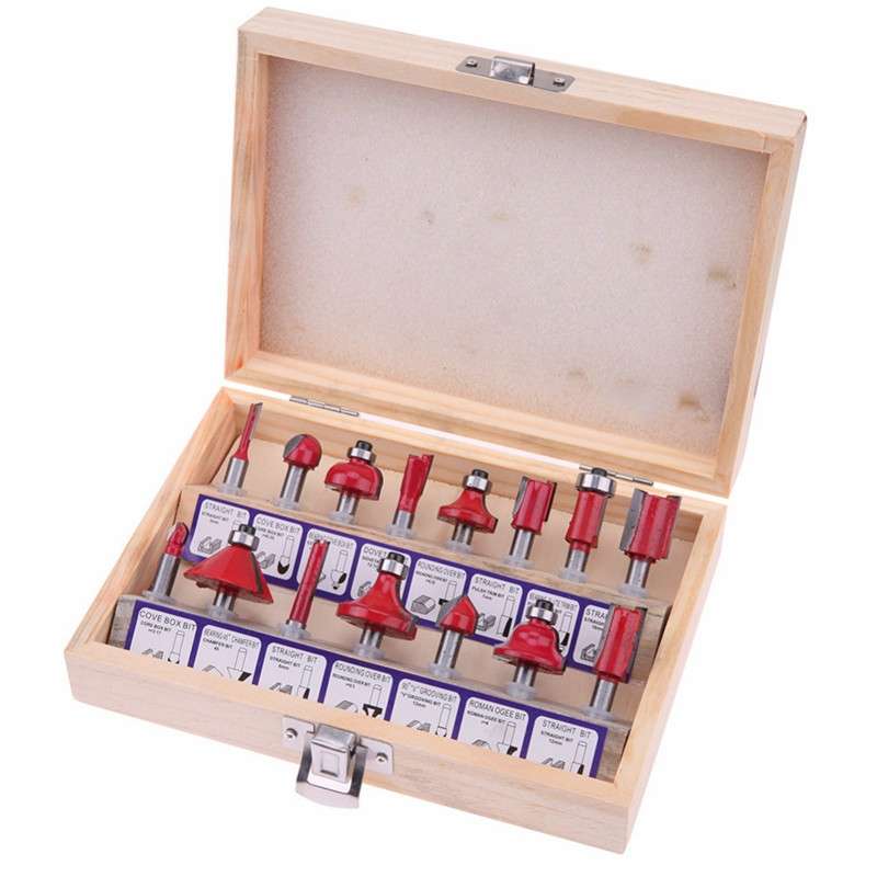 Shank Tungsten Carbide Router Bit Set Wood Cutter Tool Set Milling Wood Cutters Router Bit Set for W