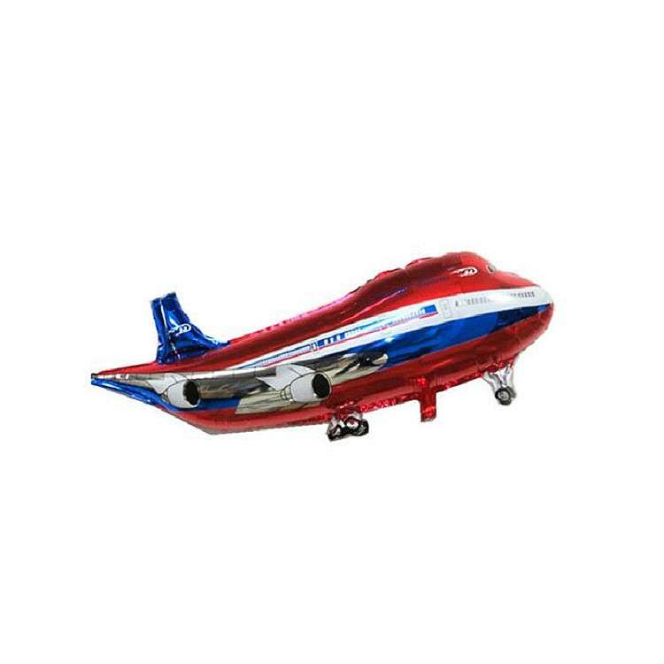 2 PCS Airplane Model Balloon Toy Cartoon Party Balloon Children Toy(Blue)