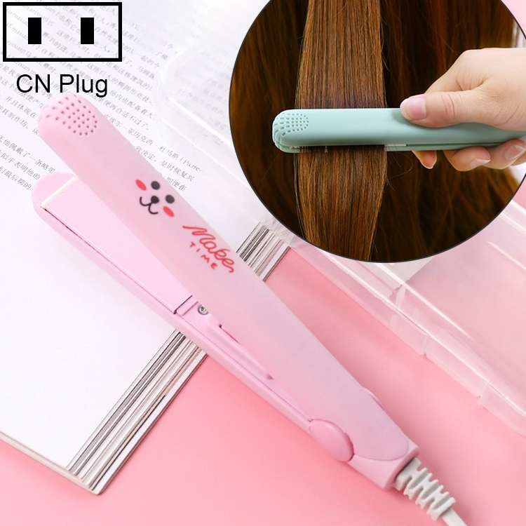 Mini Professional Hair Tools Smoothing Corrugated Travel Straightening Irons(White Rabbit)