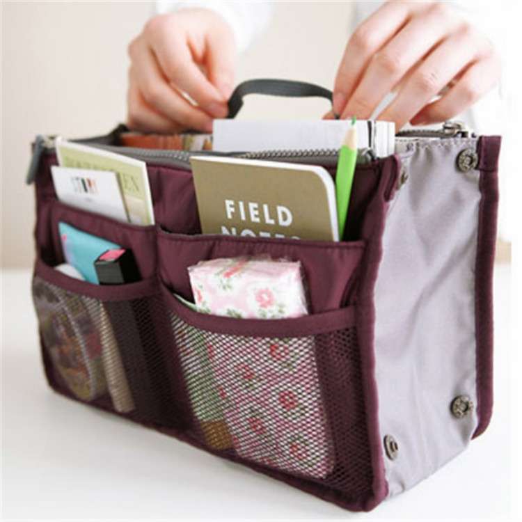 Waterproof Folding Travel Bag Nylon Large Capacity Sundries Storage Bag(Red)