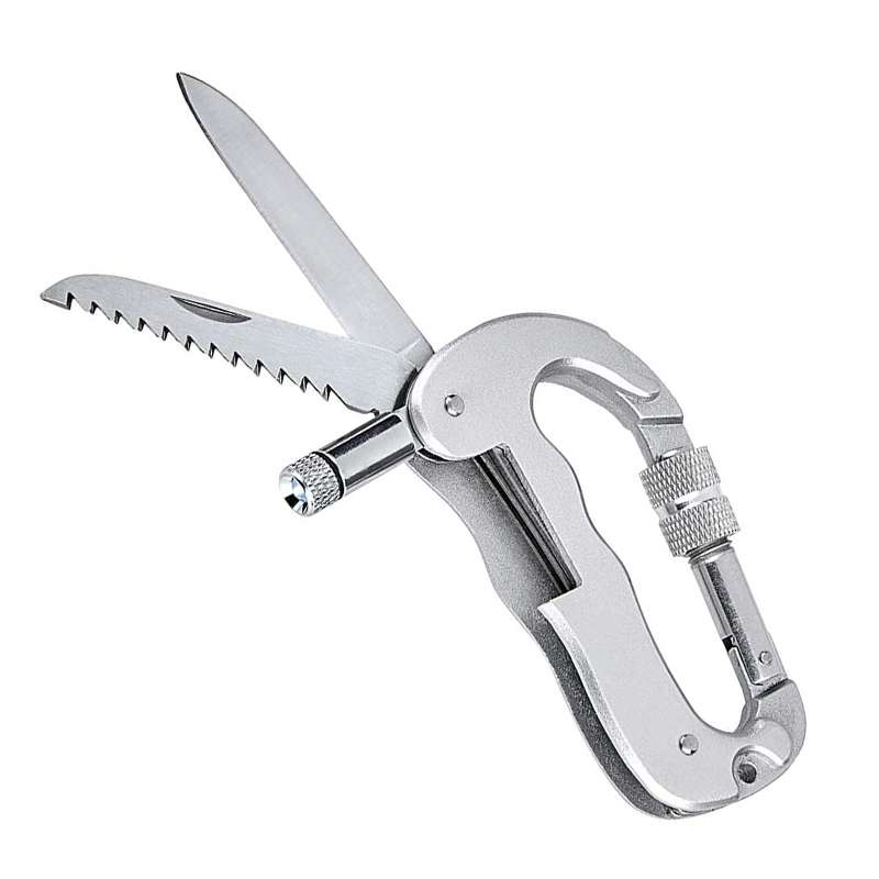 Multifunctional Folding Security Self Defense Folding Saw Carabiner Hanging Buckle Wild Survival Equ