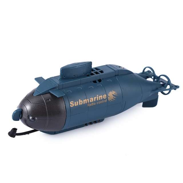 Rechargeable Mini 6-Channel Remote Submarine(Black)