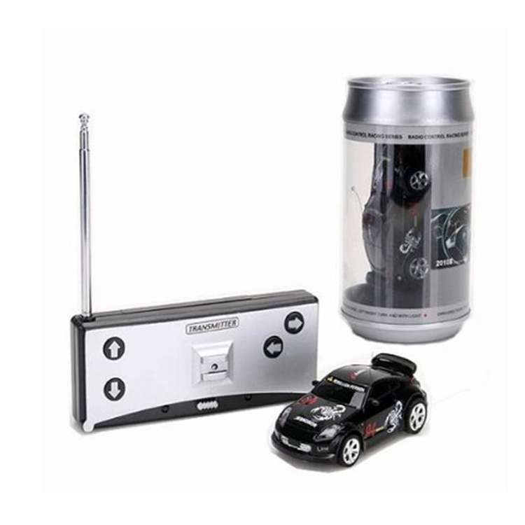 Coke Can Mini RC Car Radio Remote Control Micro Racing Car(Black+Orange)