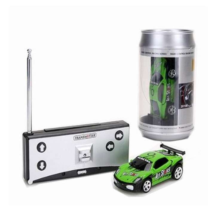 Coke Can Mini RC Car Radio Remote Control Micro Racing Car(Black+Orange)