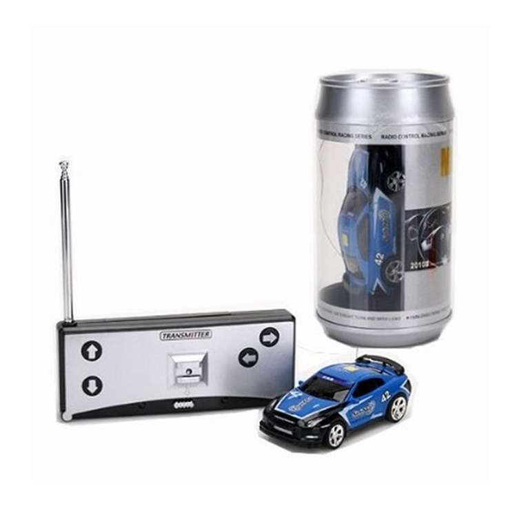 Coke Can Mini RC Car Radio Remote Control Micro Racing Car(Black+Orange)