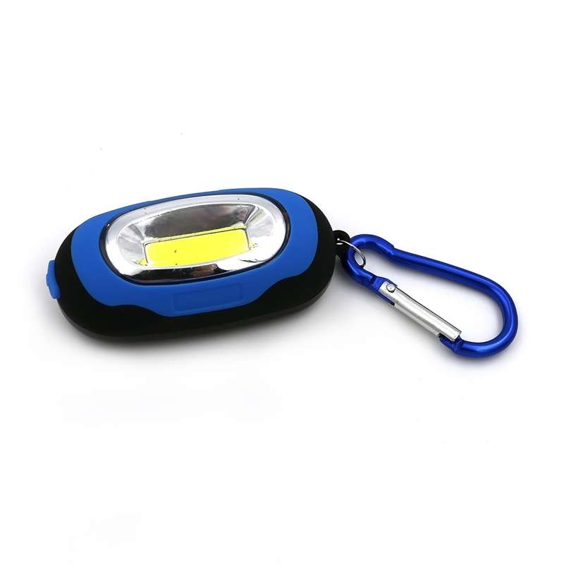 Portable Mini Keychain Pocket Torch COB LED Light Flashlight Lamp with 3 Modes(Green)