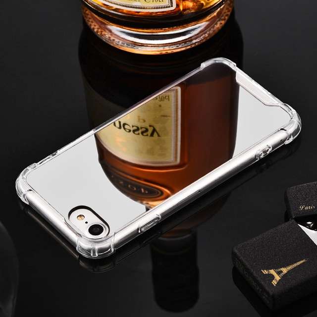 Luxury Plating Mirror Acrylic TPU Case for iPhone 8 Plus & 7 Plus(Rose)