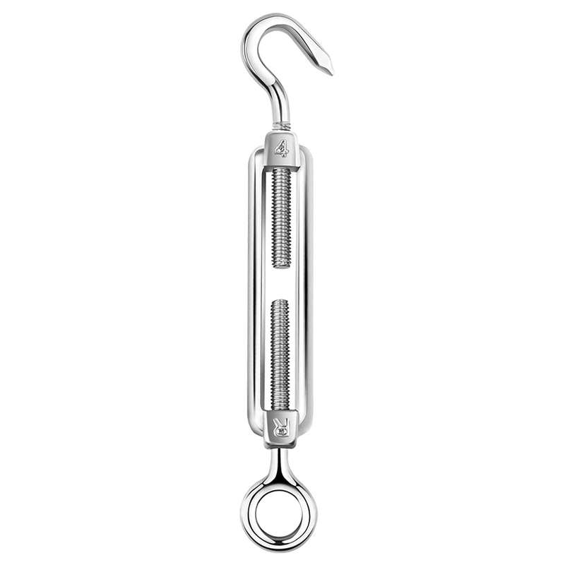 Flower Basket Screws 304 Stainless Steel Wire Rope Hook Tensioner, Specification:M4(Silver)