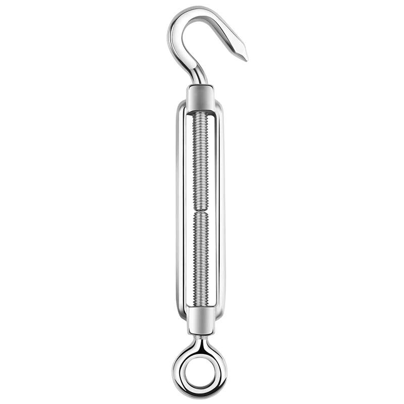Flower Basket Screws 304 Stainless Steel Wire Rope Hook Tensioner, Specification:M16(Silver)