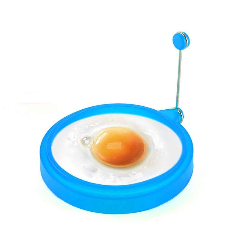DIY Breakfast Round Silicone Egg Ring Fried Egg Mould Pancake Ring Non-stick Kitchen Cooking Mould(O
