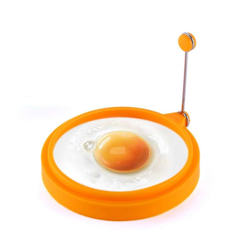 DIY Breakfast Round Silicone Egg Ring Fried Egg Mould Pancake Ring Non-stick Kitchen Cooking Mould(O