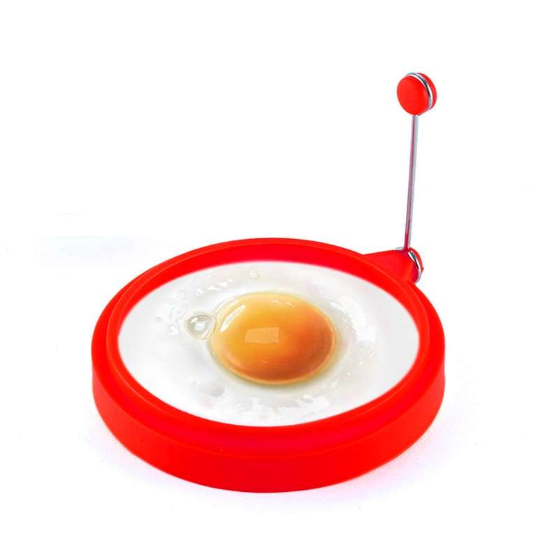 DIY Breakfast Round Silicone Egg Ring Fried Egg Mould Pancake Ring Non-stick Kitchen Cooking Mould(O