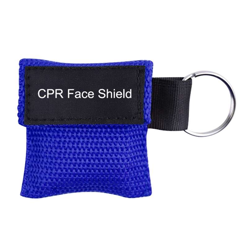 CPR Emergency Face Shield Mask Key Ring Breathing Mask(Green)