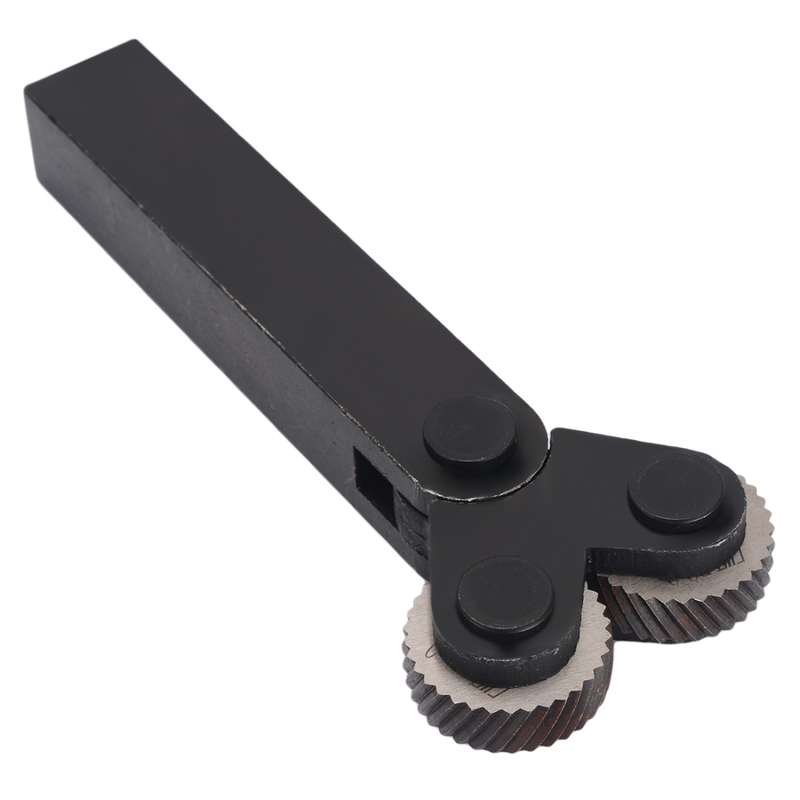 Hardened and Durable Steel Two-wheel Knurled Tool Kit, Style:2.0mm