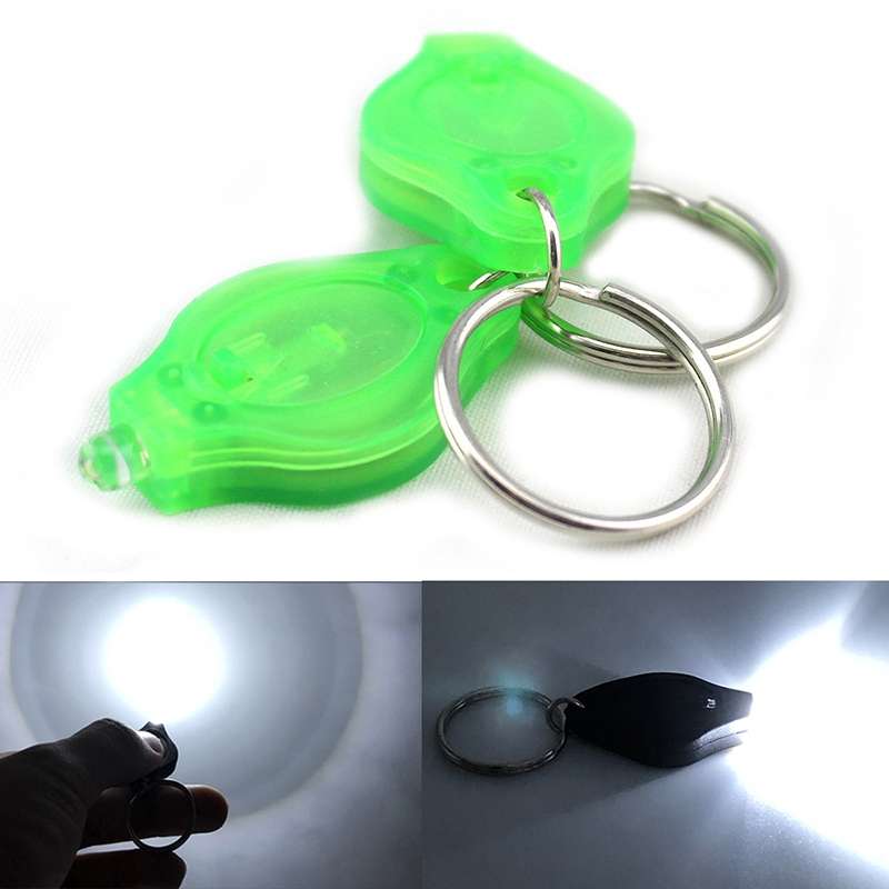 2 PCS Mini Pocket Keychain Flashlight Micro LED Squeeze Light Outdoor Camping Ultra Bright Emergency