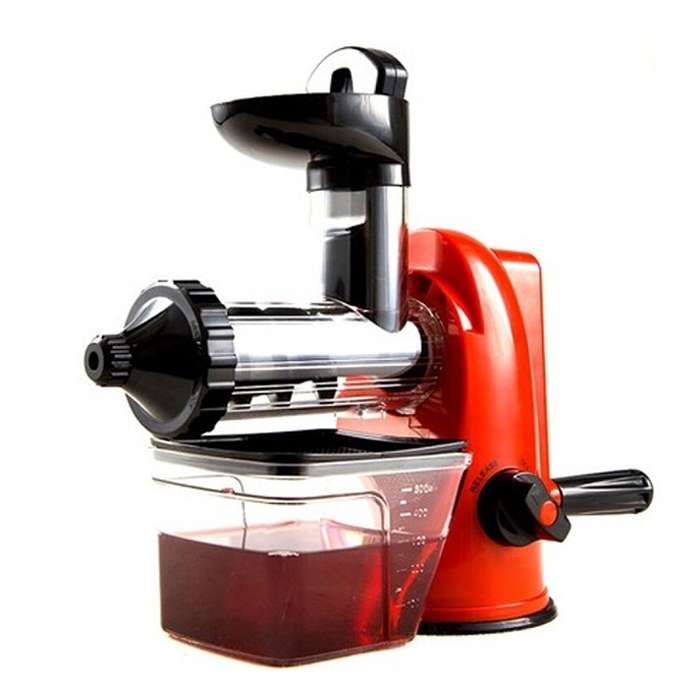 Multifunction Home Manual Juicer Apple Orange Wheatgrass Portable DIY Juicer(White)