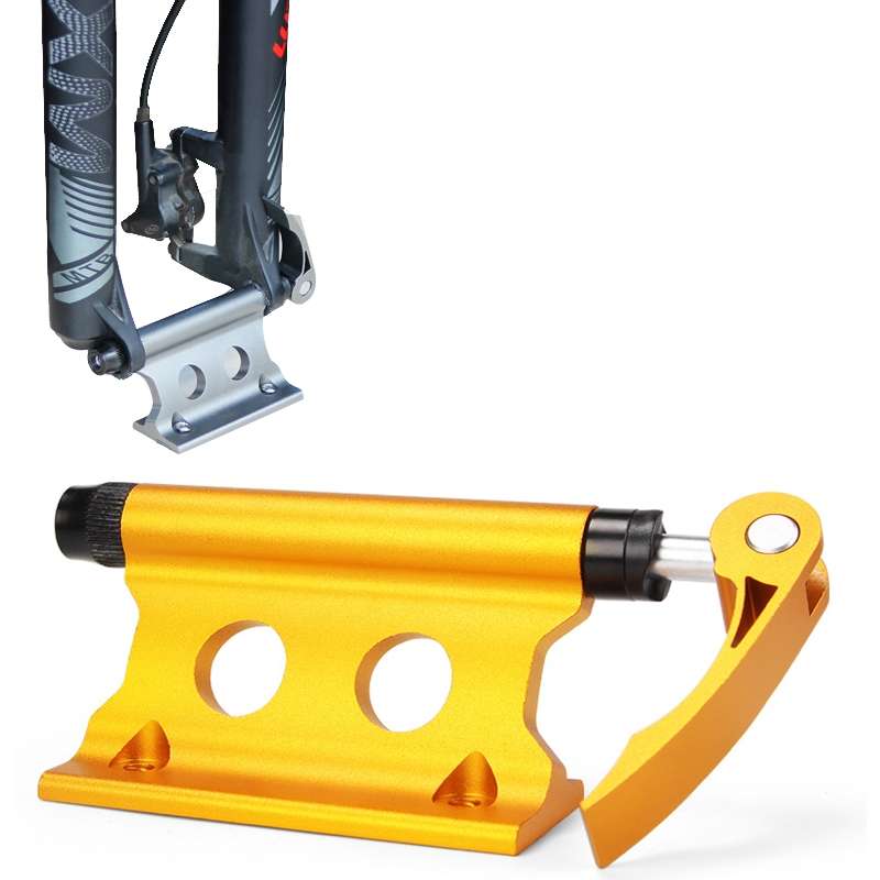 Bicycle Front Fork Fixed Clip Luggage Rack, Size:One Size(Black)