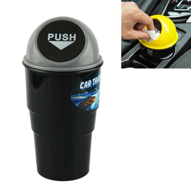 Universal Car Trash Bin Car Garbage Can Rubbish Dust Case Holder Bin Automobile Storage Bucket(Blue)