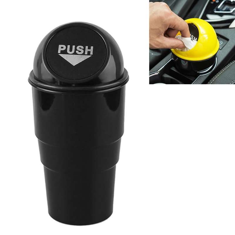 Universal Car Trash Bin Car Garbage Can Rubbish Dust Case Holder Bin Automobile Storage Bucket(Blue)