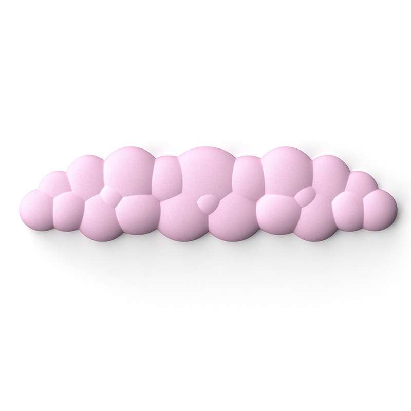 Cloud Wrist Rest Memory Foam Keyboard Pad Office Desktop Wrist Brace (Pink)