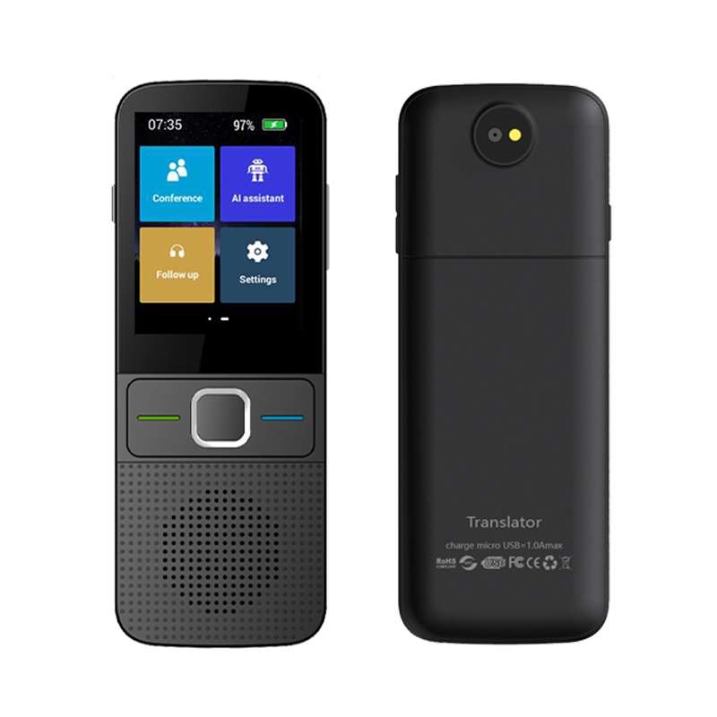 T10 Portable WIFI Smart Voice Translator Smart Business Travel Real Time AI Translator Translation M