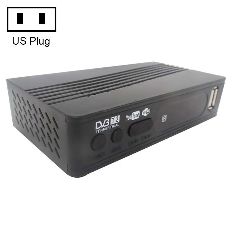 T15-T2 1080P Full HD DVB-TC/C Receiver Set-Top Box, EU Plug