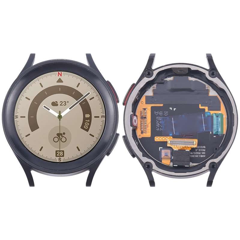 Original LCD Screen Digitizer Full Assembly with Frame for Samsung Galaxy Watch5 Pro 45mm SM-R920/R9