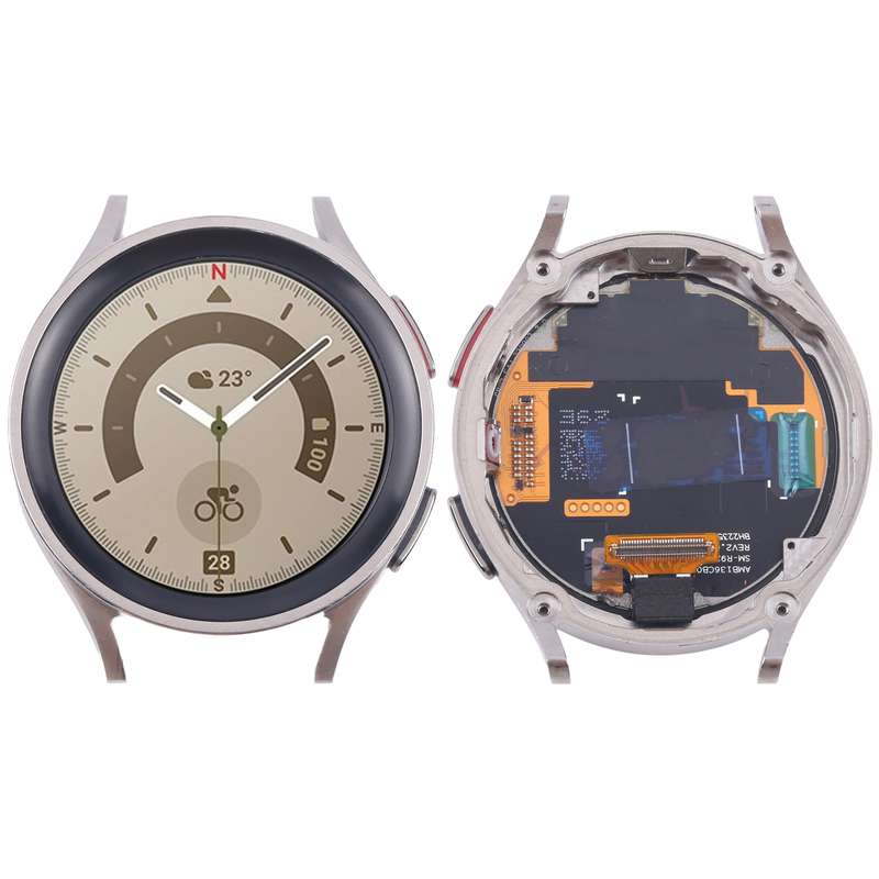 Original LCD Screen Digitizer Full Assembly with Frame for Samsung Galaxy Watch5 Pro 45mm SM-R920/R9
