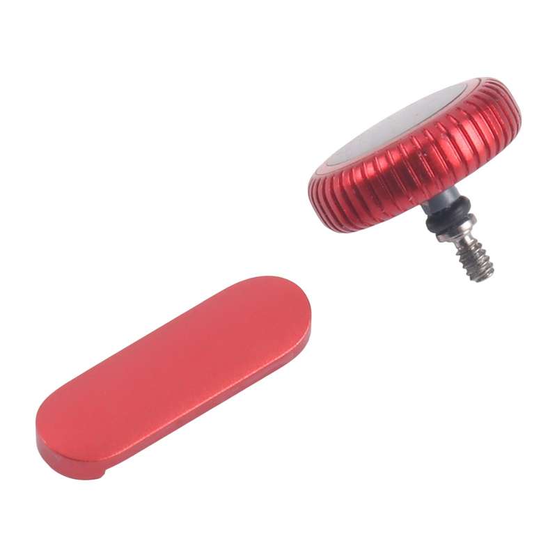 For Apple Watch Series 9 41mm / 45mm GPS Version Watch Crown Nut / Power Button Set (Pink)