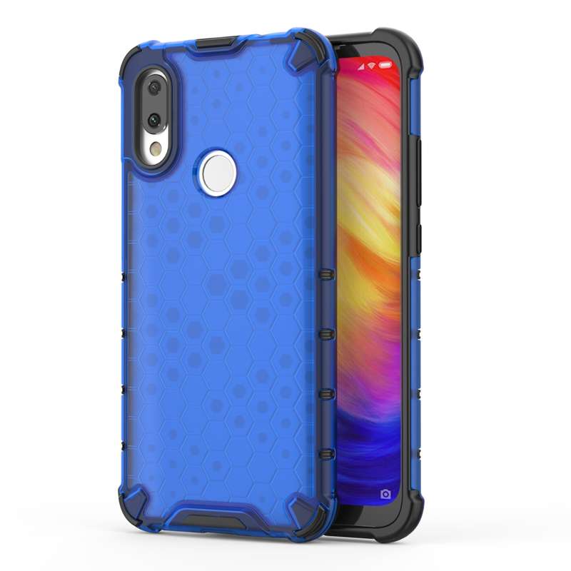 Shockproof Honeycomb PC + TPU Case for Xiaomi Redmi 7(Green)