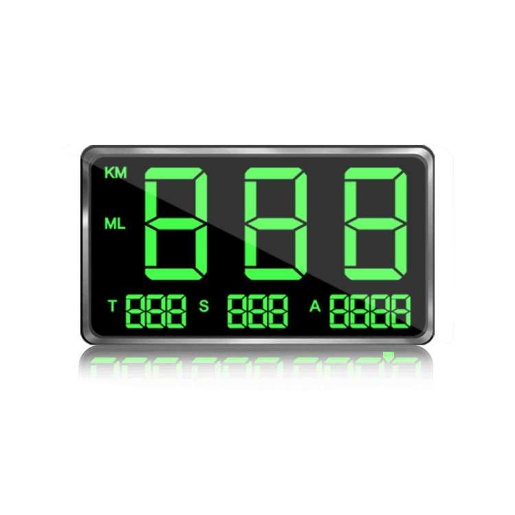 Kingneed C80 4.5inch HUD Car Head-up Display GPS Speed Meter Overspeed Alarm Mileage Altitude Clo...