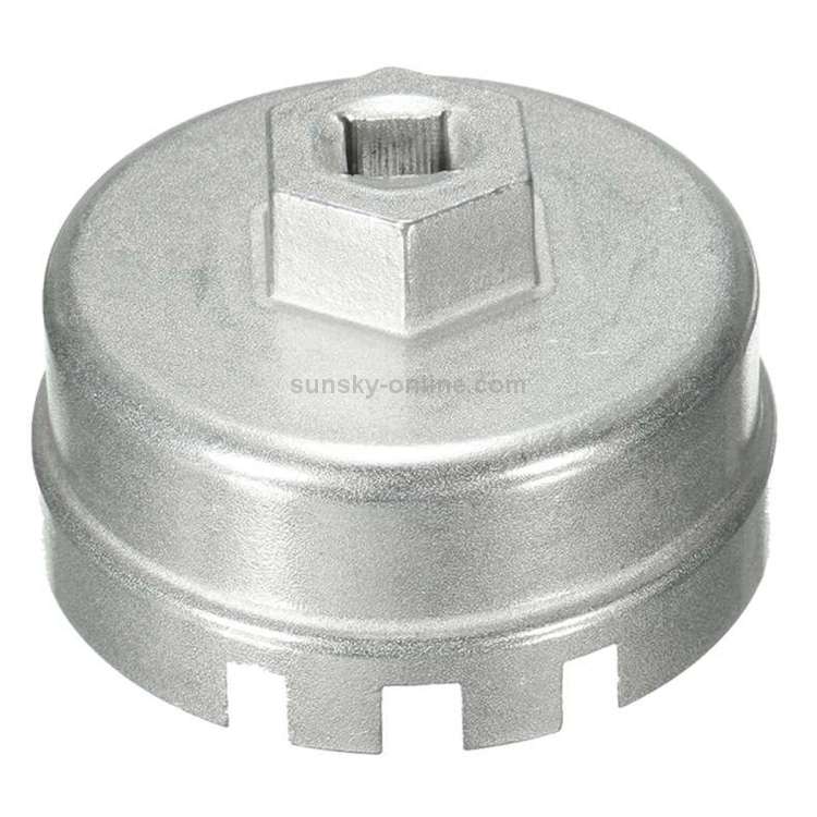 64.5mm Aluminum Oil Filter Wrench Cap Socket Remover Tool for Lexus Toyota Corolla Highlander RAV...
