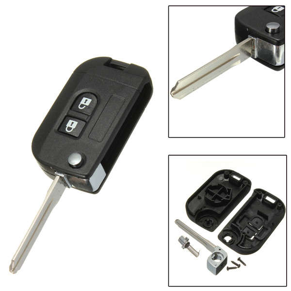 Nissan Flip Key Case Shell Uncut Blade Upgrade For Nissan Micra Navara