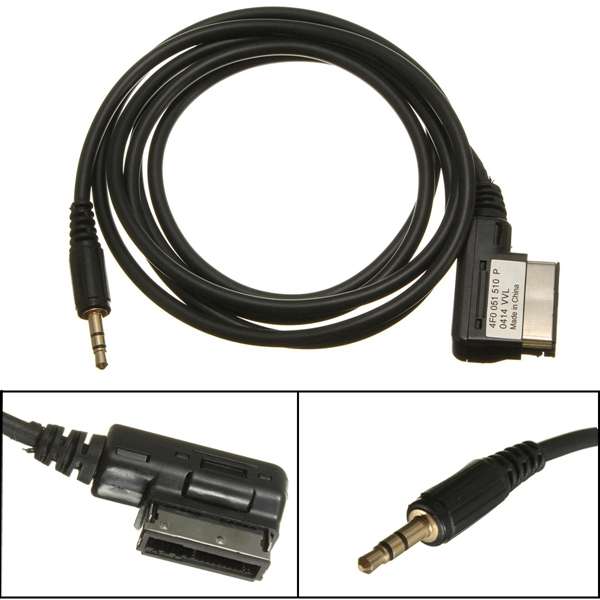 VW Music Interface AMI MMI to 3.5mm Audio AUX MP3 Adapter Cable