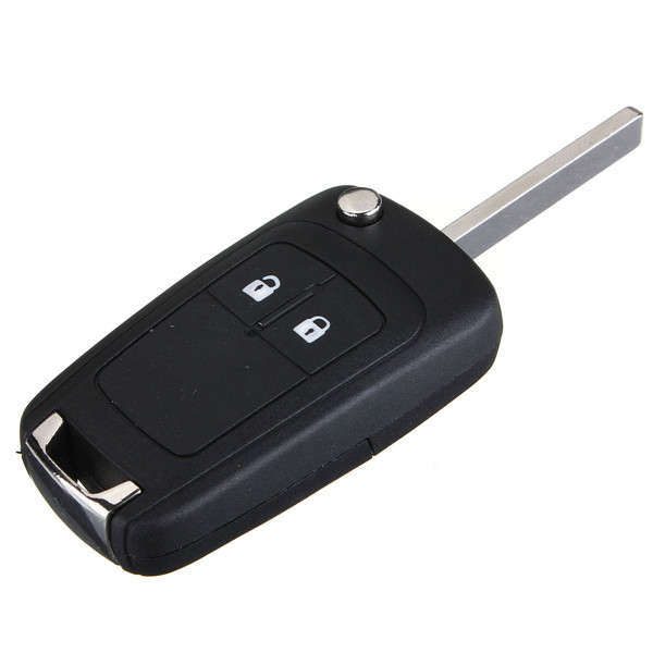 2 Button Remote Flip Key Fob Case Uncut Blade for Vauxhall Opel