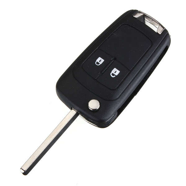 2 Button Remote Flip Key Fob Case Uncut Blade for Vauxhall Opel