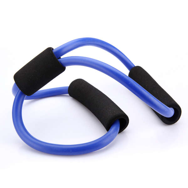 Yoga 8-shaped Resistance Band Tube Body Building Fitness Exercise Tool