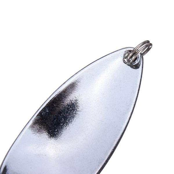 Sequins Lure Bait Luminous Single Hook Spoon Metal Fishing Lure