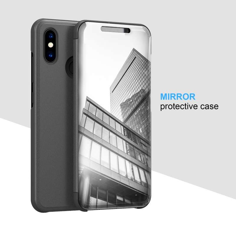 Bakeey Flip Smart Sleep Mirror Window View Bracket Protective Case For Xiaomi Redmi Note 6 Pro -