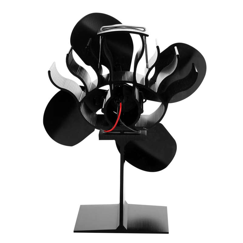 4 Blades Heat Powered Stove Fan Wood Burning Stove Fan Eco Stove Top Fan