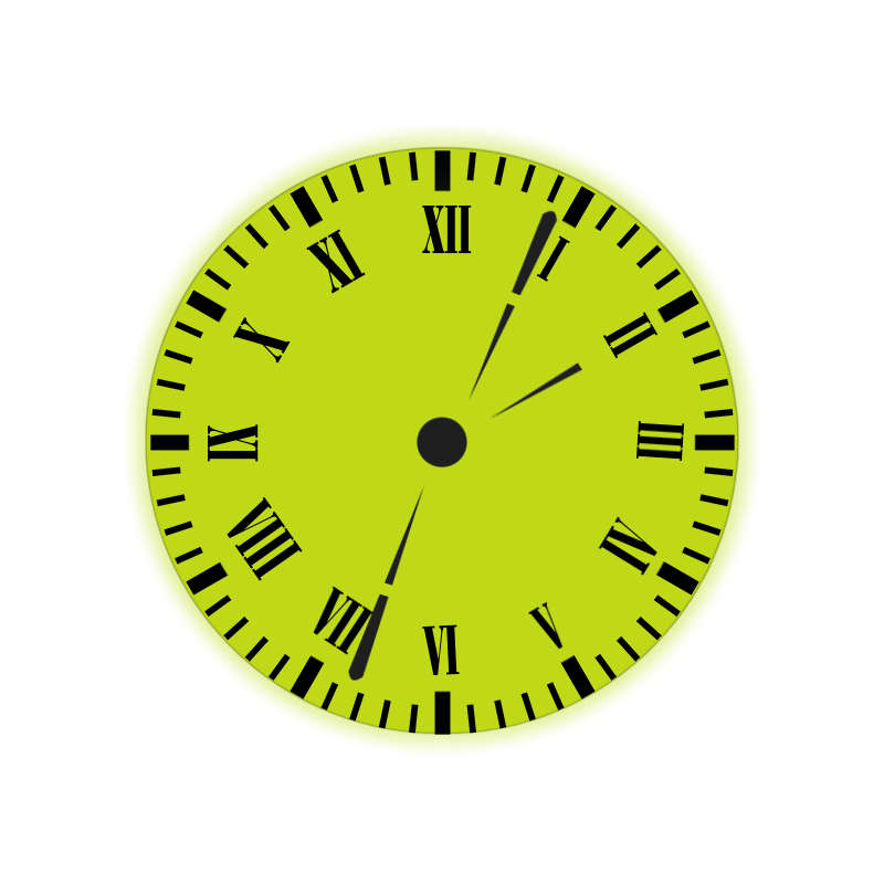 Loskii HC-27 180 Degree Rotation Dual Dial Plate LED Display Remote Control Wall Projection Clock