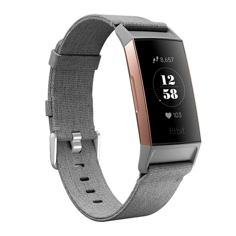 Bakeey Canvas Nylon Denim Replacement Watch Band Strap for Sport Smart Watch Fitbit Charge 3